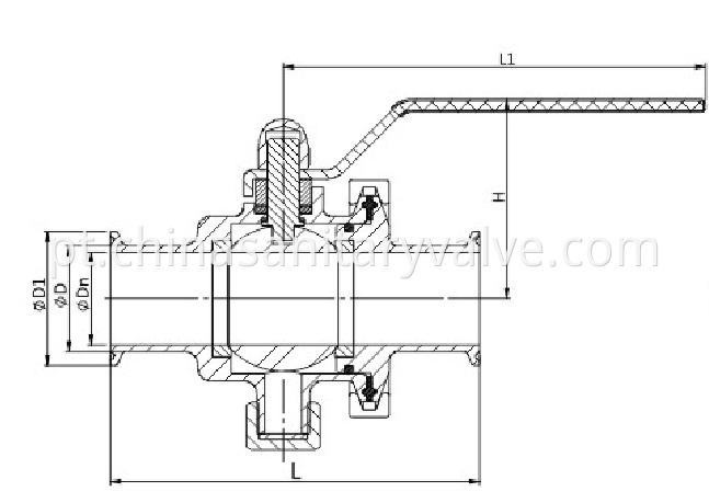 3A Sanitary Clamped Non-retention Ball Valve